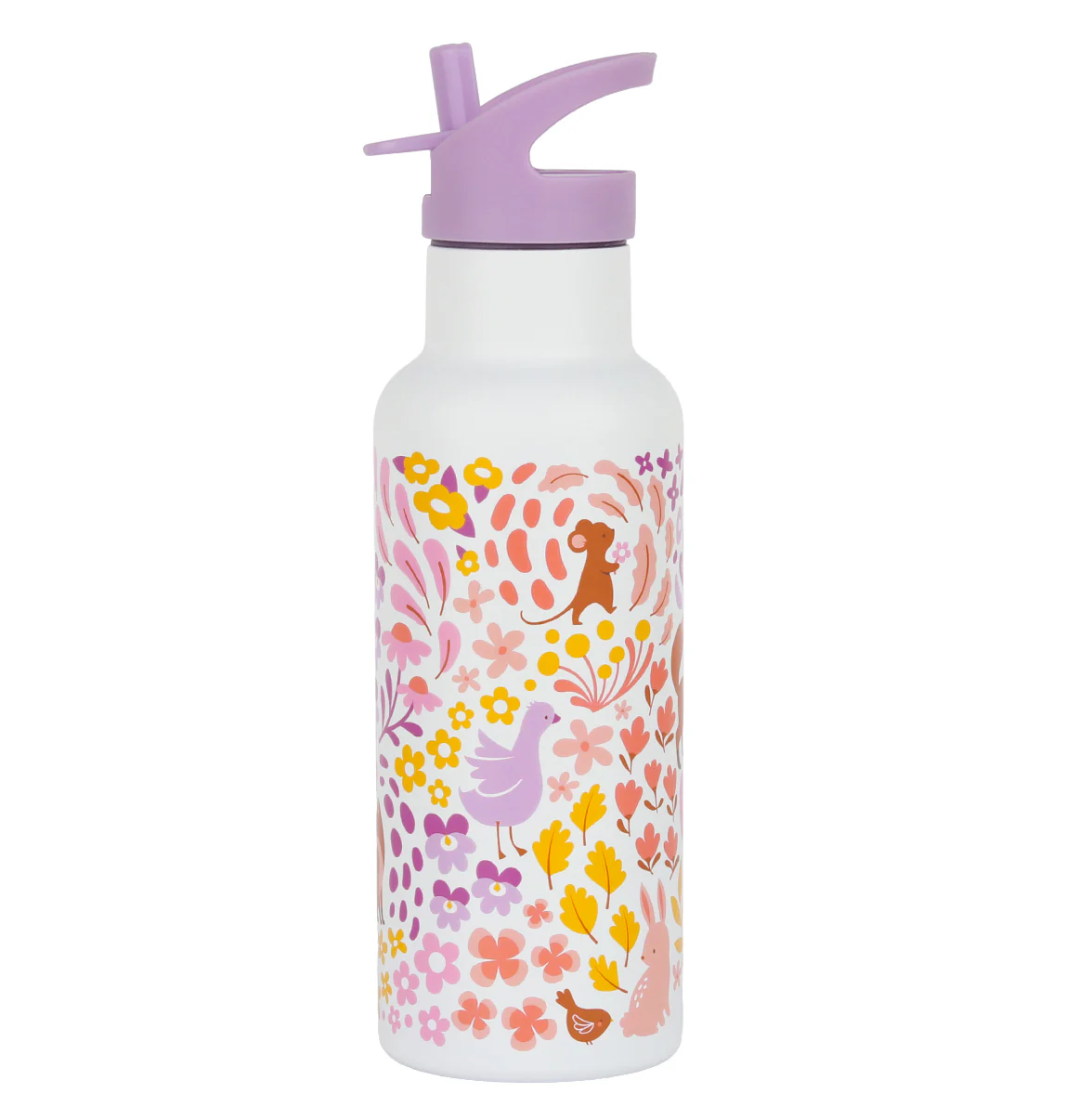 DBSXFG93-LR-1-XL-Stainless-steel-drink-bottle-Flower-garden
